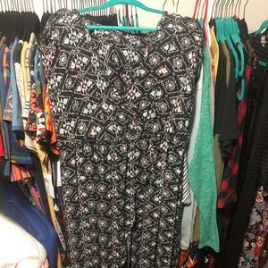 Long sheer dress, with black tank dress